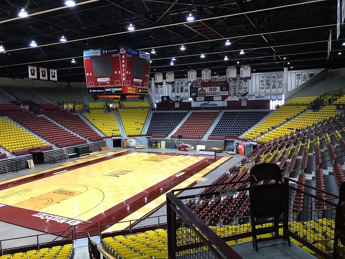 Lou Henson Court inside the Pan American Center